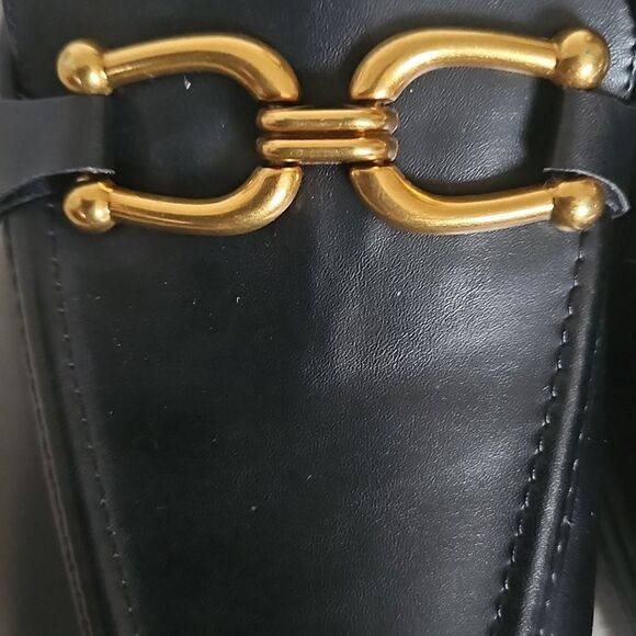 Torrid Women's Black Loafers with Gold Accent - Picture 12 of 16